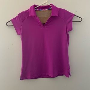 PEBBLE BEACH PERFORMANCE~Purple Short Sleeve